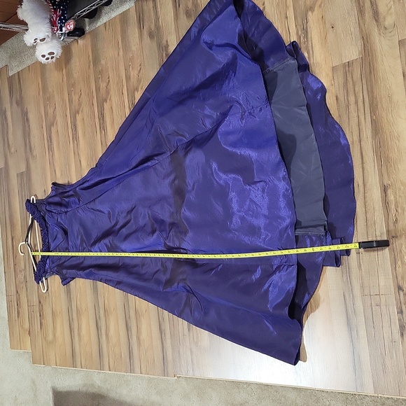 NIKI by NIKI LIVAS Royal Blue Leme' V-Back Rose Detail Maxi Bridesmaid Dress - Picture 12 of 14